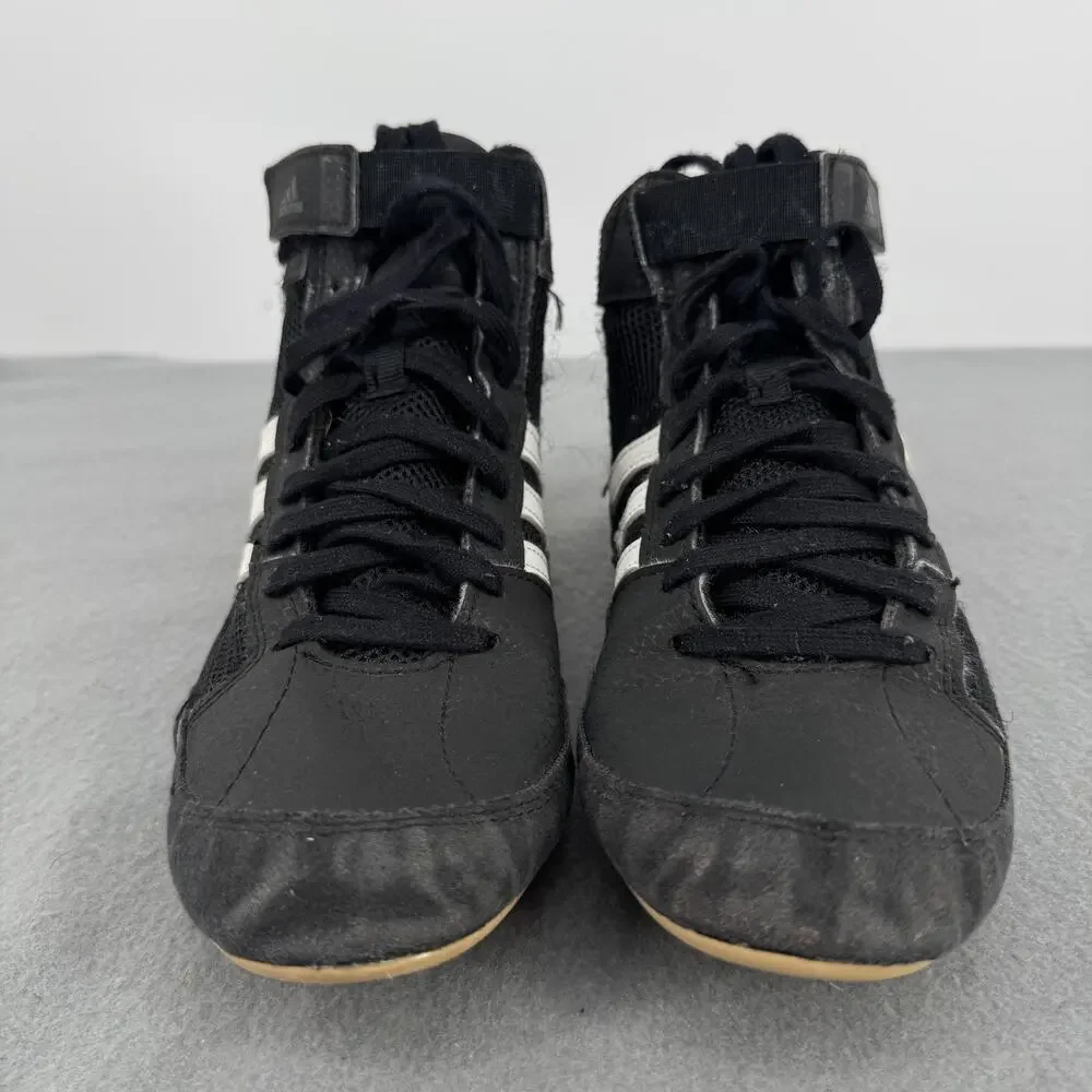 Adidas HVC 2 Wrestling Shoes Mens 5.5 Black White AQ3327 Mat Shoes